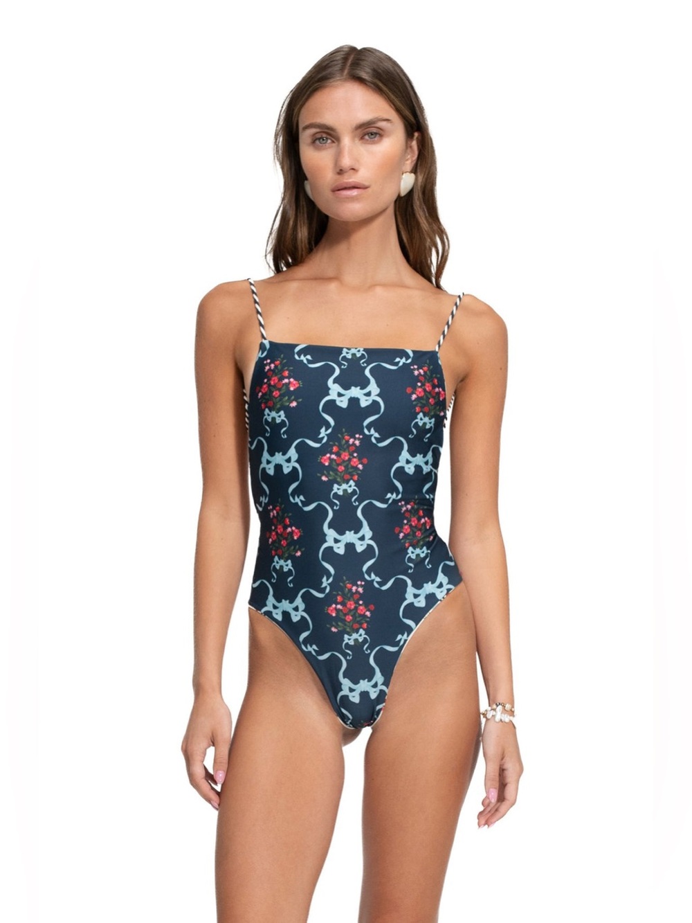 AGUA BENDITA  Kali One Piece Swimsuit, Size Medium, $200